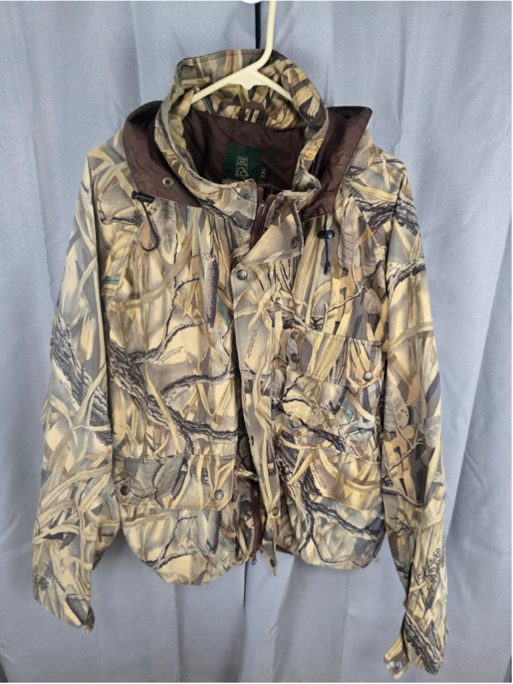 Men's Ducks Unlimited Camo Performance Jacket XXL Brown Beige